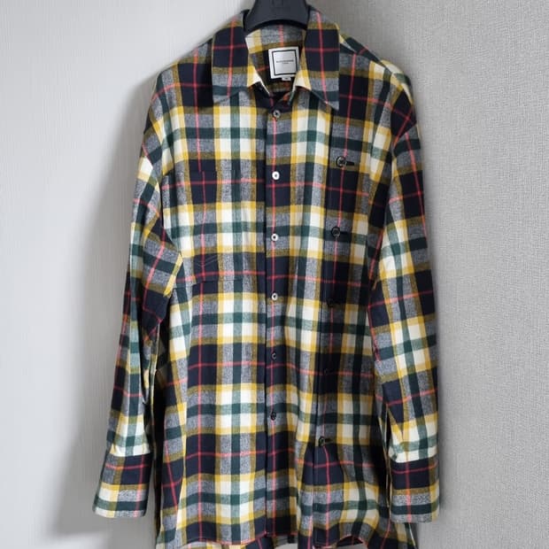 우영미 체크 셔츠