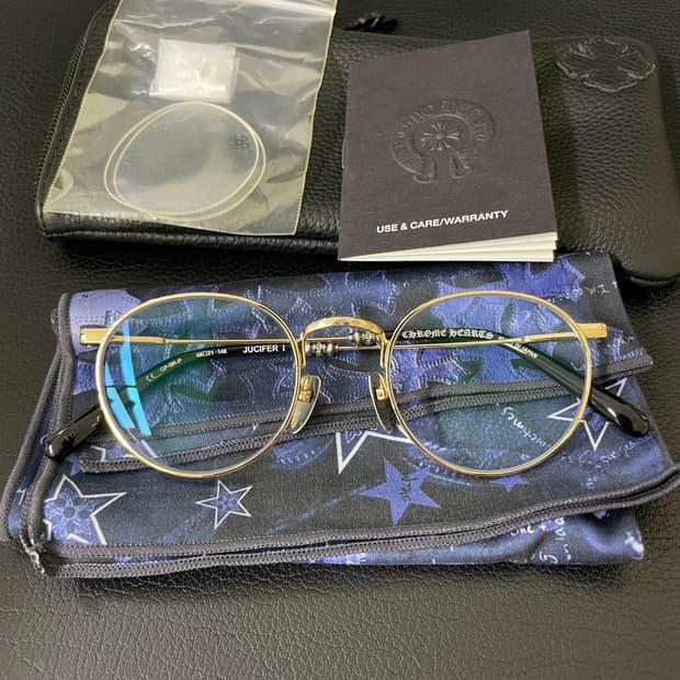 크롬하츠 안경 쥬시퍼 골드