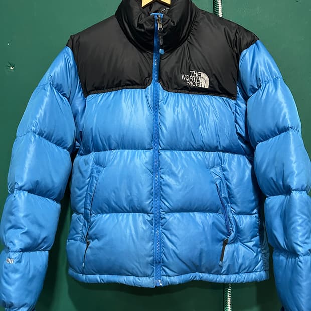 노스페이스700 눕시패딩 블루90