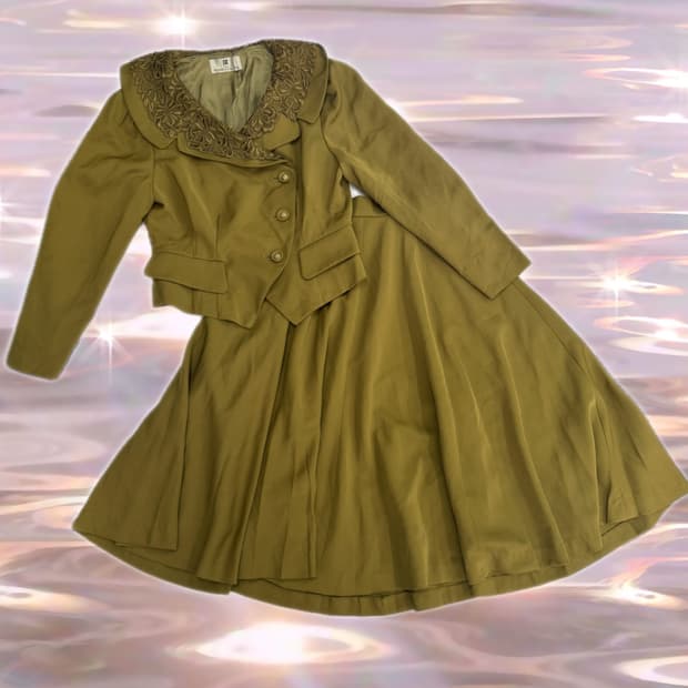 🍸고딕풍 정장 셋업🍸양산형 올리브 머스타드 ROBE CO.LTD.