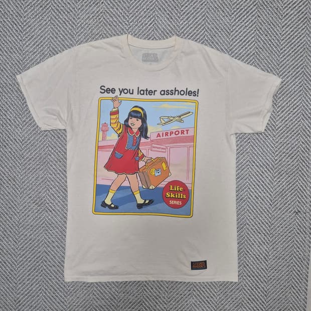 빈티지 Steven Rhodes 아트웍 티셔츠 (M)