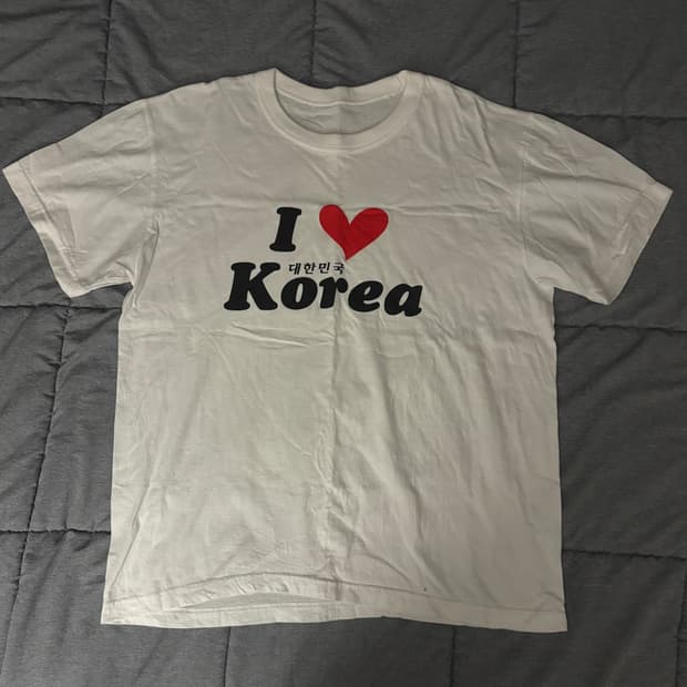 i love korea 아이러브 코리아 대한한국 반팔티