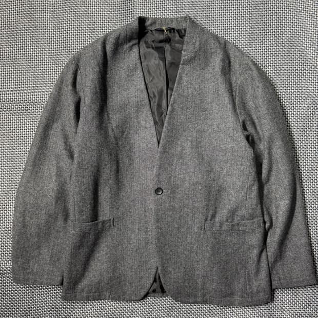 쉽스 헤링본 논카라 블레이저 그레이 ( L/OLD-7880 )
