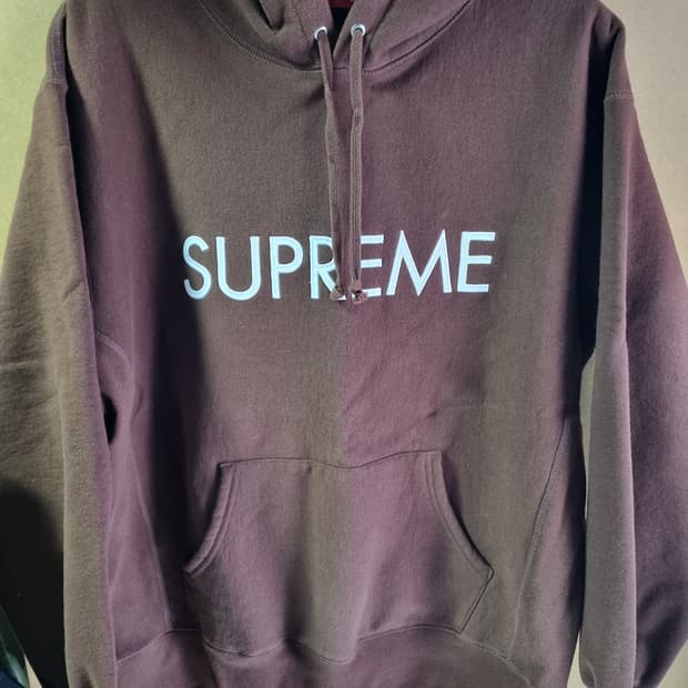 슈프림 기모 후드티 