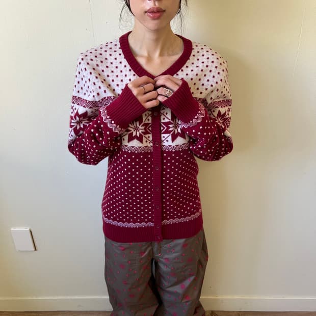 라코스테 페어아일 가디건