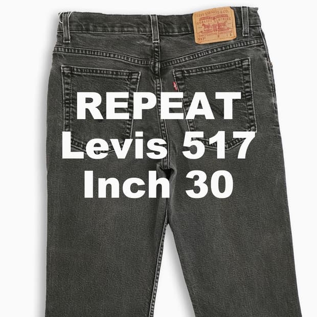 리바이스 517 흑청 블랙진 90sUSA 30인치 LV5173294