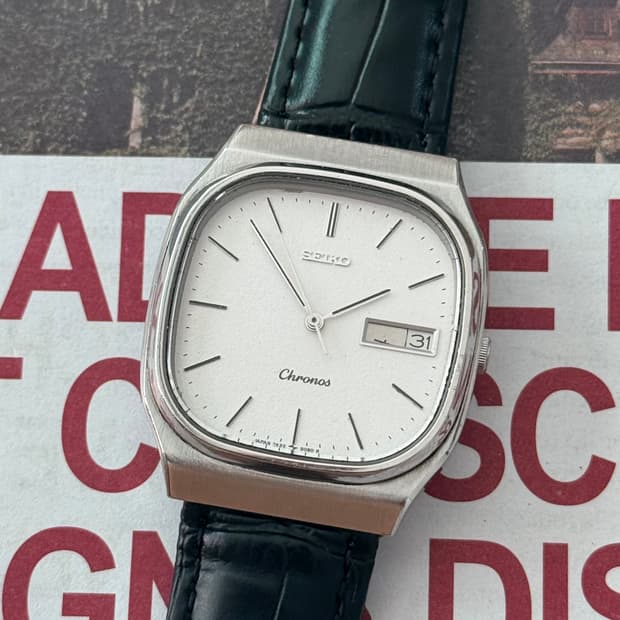 Seiko 세이코 Chronos 쿼츠 Day-Date