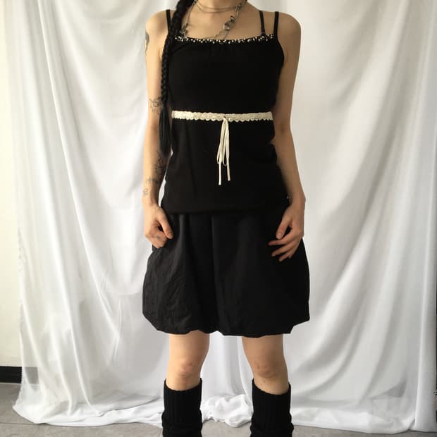 Kumikyoku beads point sleeveless