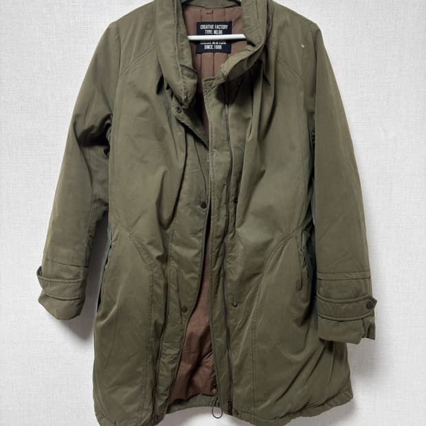 CREATIVE FACTORY 카키 야상 피쉬테일 점퍼