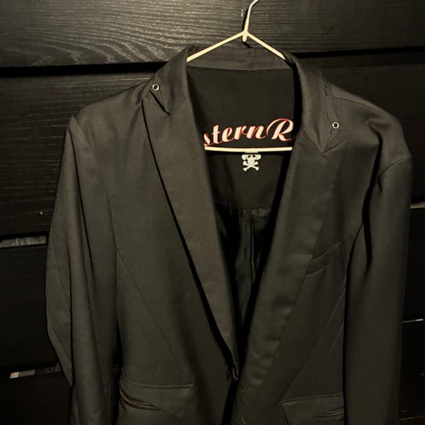 ppfm layered grunge blazer