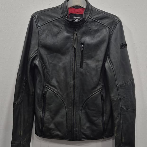 tigha 티하 양가죽 라이더 자켓 청록색 남성 95~슬림100사이즈