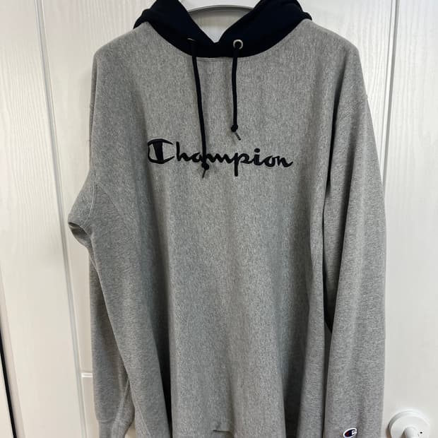 챔피언 배색 후드티셔츠 100~105