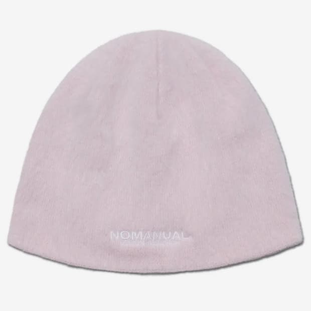 노매뉴얼 HAIRY 비니  라이트 핑크