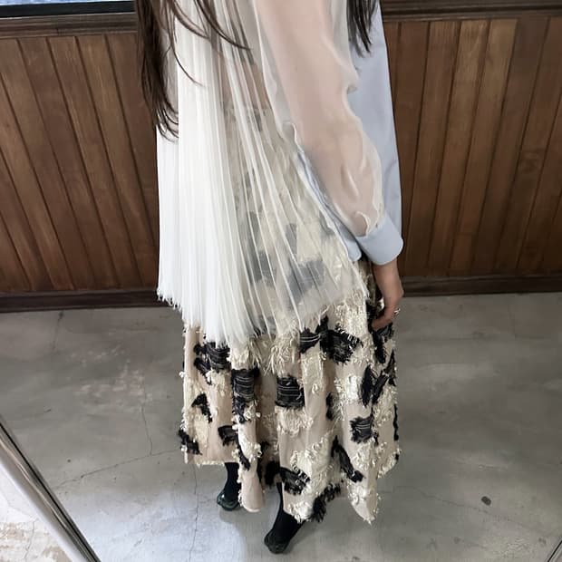 SACAI back pleated shirt