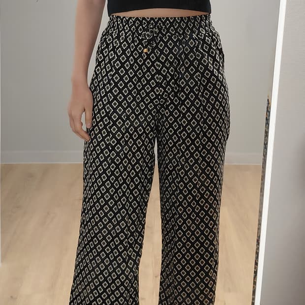 에스닉 패턴 팬츠