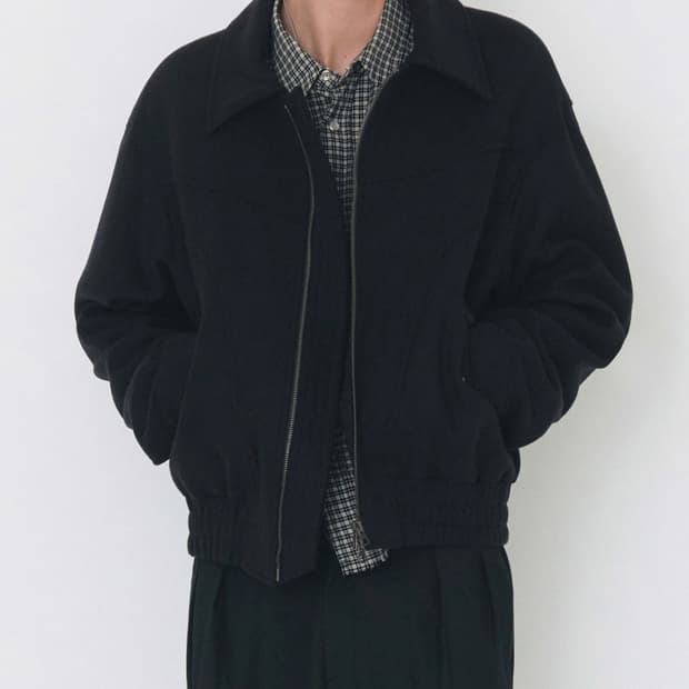 아워스코프 23FW 울 블루종 2사이즈