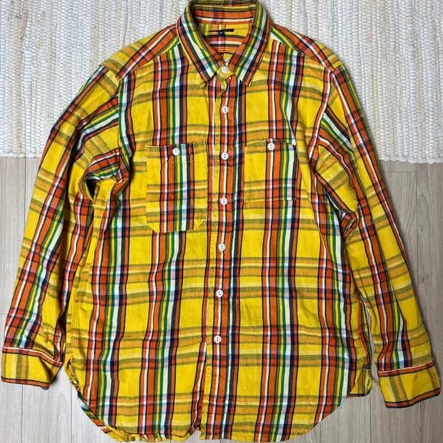 엔지니어드가먼츠 체크셔츠(M,usa)