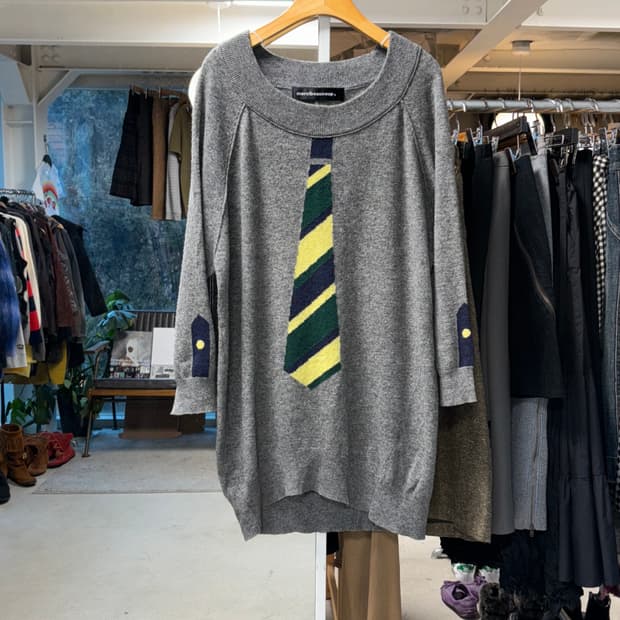 메르시보꾸 넥타이 니트