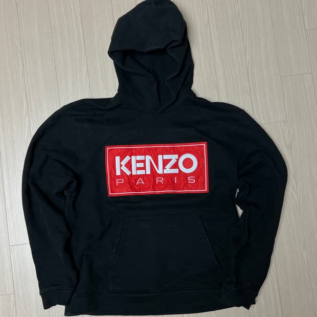 겐조 빅 박스로고 후드티 L
