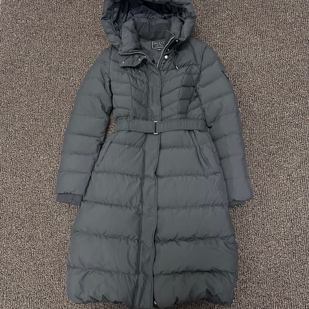 GUESS 게스 덕다운 여성 롱패딩 S