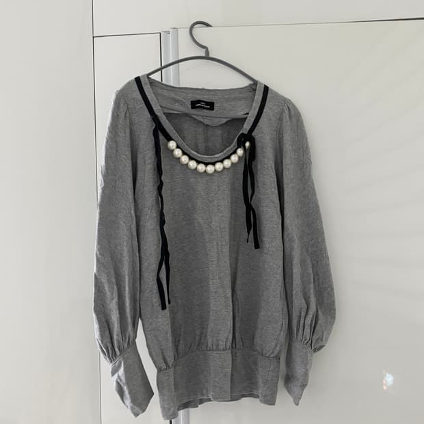 Tricot comme des garcons 꼼데가르송 펄 티셔츠