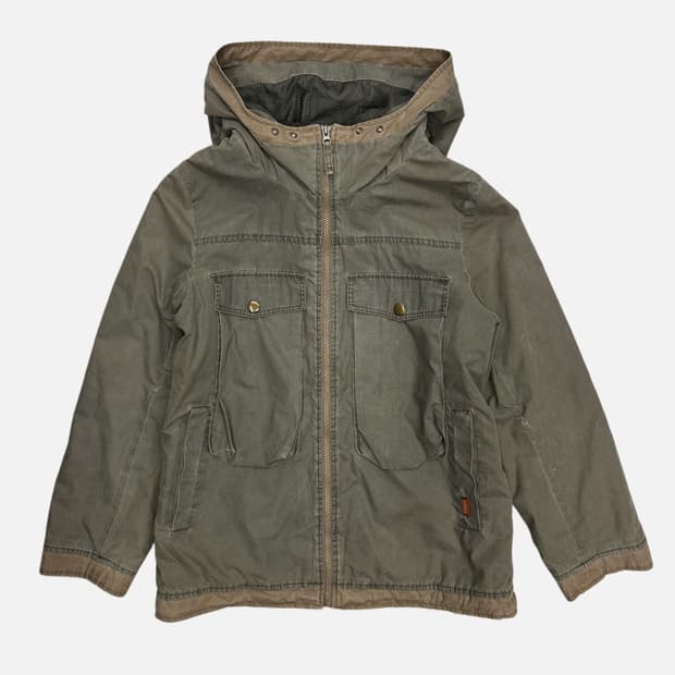 SKY BOMBER khaki military hood parka
