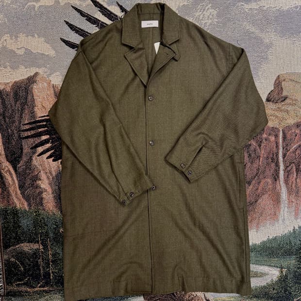 마카웨어 셔츠 울 셔츠코트 