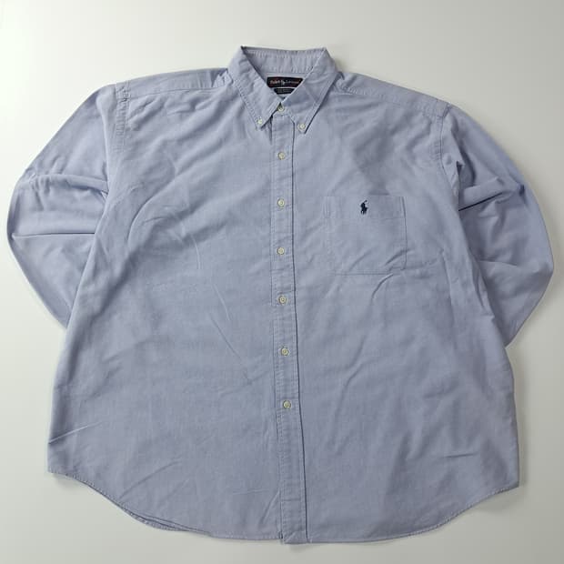 CJ425 2XL 폴로 빅사이즈 빅셔츠 90s 클래식 블루 셔츠 남방