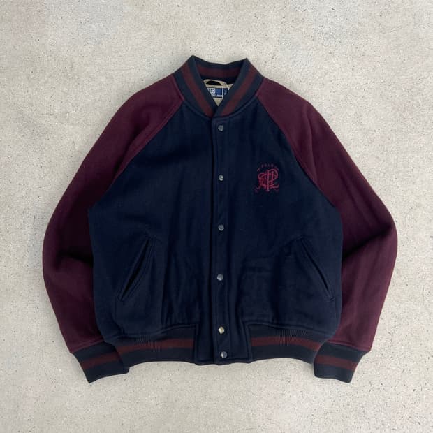 폴로 랄프로렌 90s 울 바시티 자켓