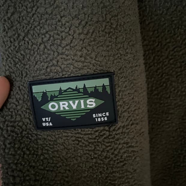 Orvis 다크 올리브그린 집업 플리스