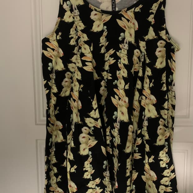 Vintage Rabbit pattern sleeveless