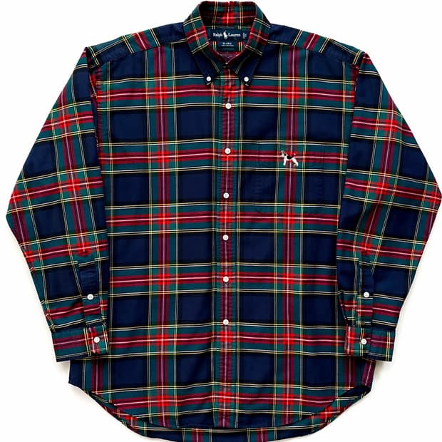 90s 폴로 랄프로렌 'BLAKE' 체크 셔츠 L(105~108)