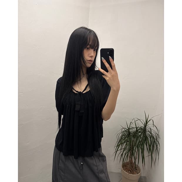 tricot COMME des GARCONS Ribbon Top