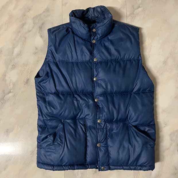 70‘s 노스페이스 브라운라벨 퍼프 베스트 빈티지