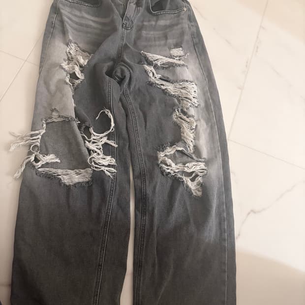 빈티지 흑청바지