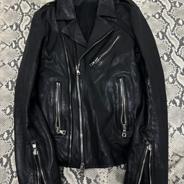 [DUDE LINE]LambSkin 2Zipper 2-Way Leathe