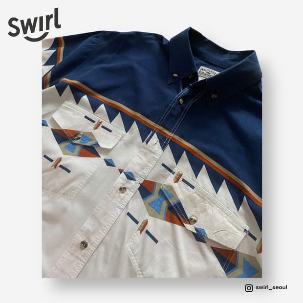 🌊Western frontier Navajo shirts