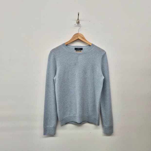 캐시미어 100% UNIT 유닛 하늘색 니트 남녀공용 L