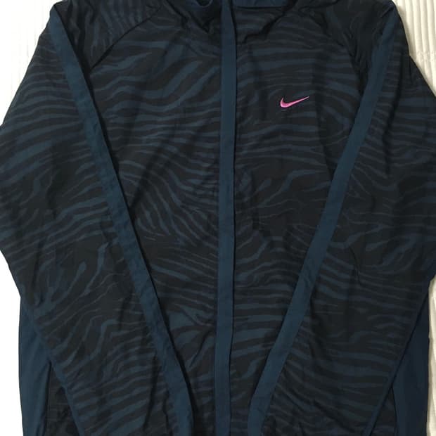 (95) 나이키 희귀 청록 패턴 져지 바람막이 웜업