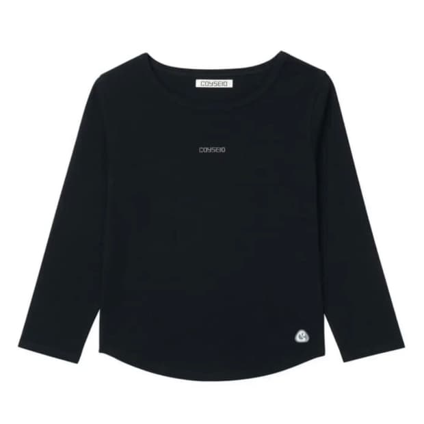 코이세이오 미니로고 카프리 슬리브 블랙