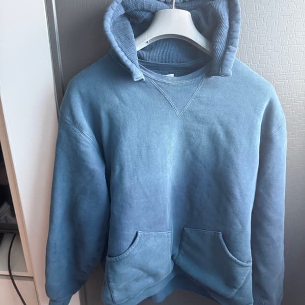 A.PRESSE 빈티지 스웻 후디 네이비