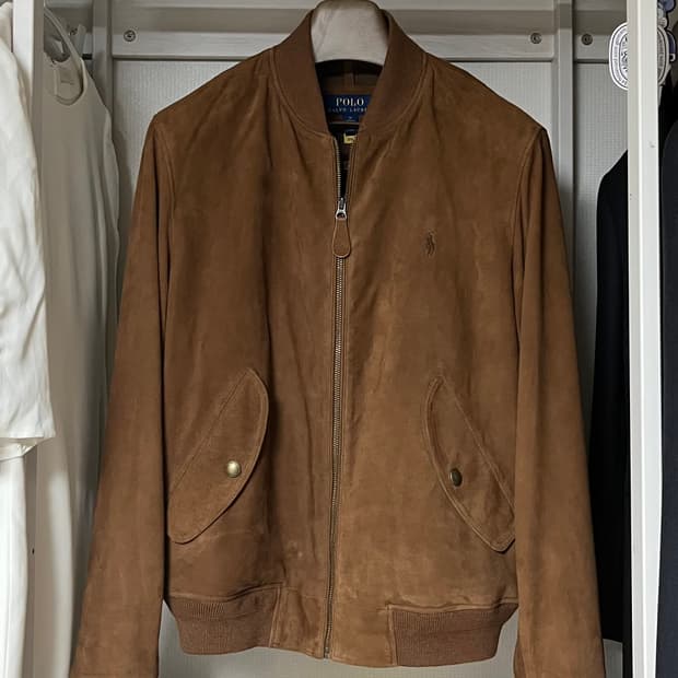 폴로 랄프로렌 스웨이드 플라이트 재킷