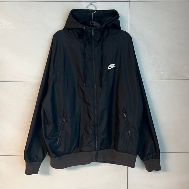 [XL/105] 나이키 윈드러너 후드 바람막이 블랙