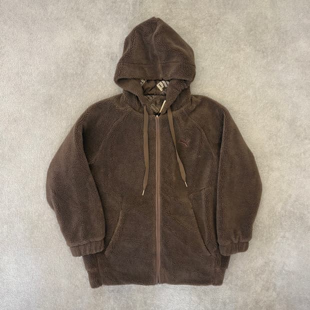 퓨마 리버시블 플리스 후드 자켓