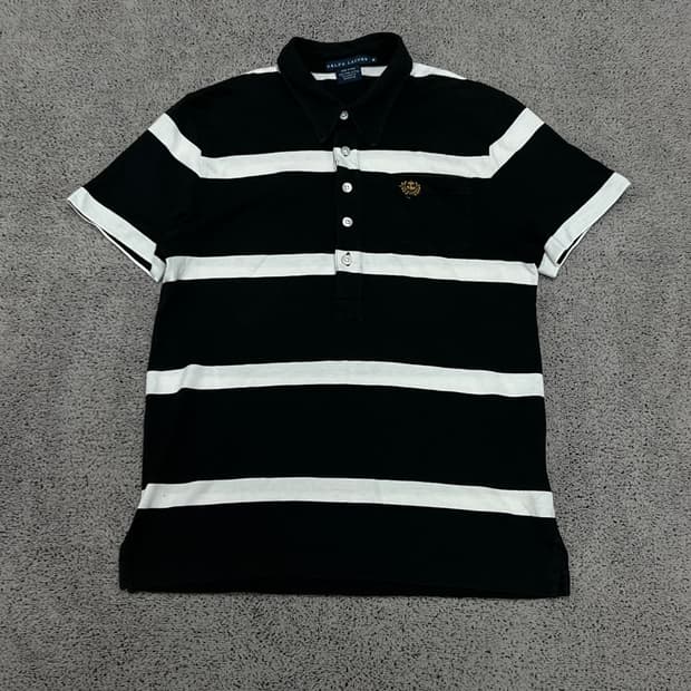 (M) 랄프로렌 월계수 스트라이프 반팔 티