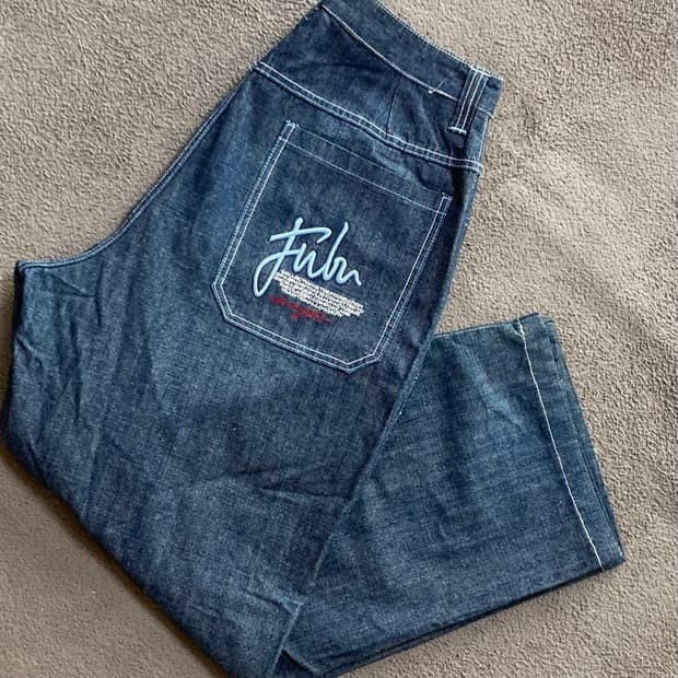 후부 데님팬츠