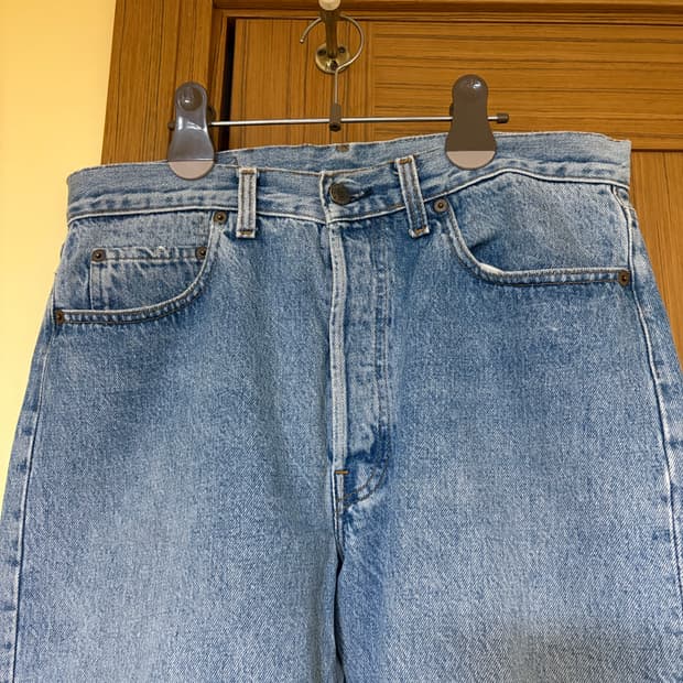 80s USA 리바이스 501 스톤워싱 연청 발렌시아[555]