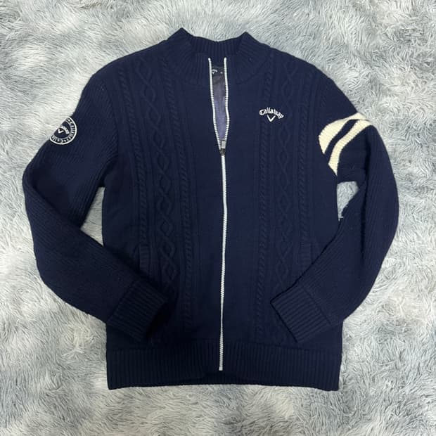 캘러웨이 캐시미어 울 니트집업 95사이즈