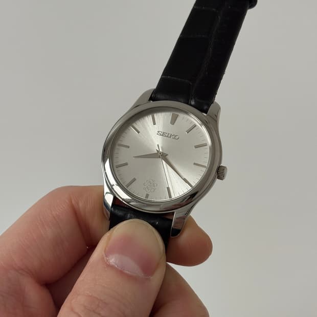 세이코 x 나노유니버스 실버 쿼츠 남성