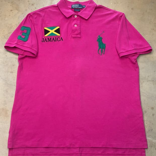🫶🏻 폴로랄프로렌 치프키프 빅포니 자메이카 핑크 카라 반팔티 🫶🏻
